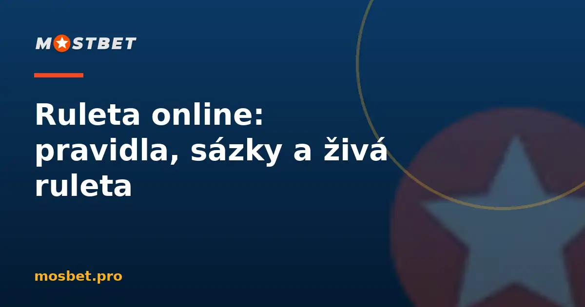 Ruleta online v casinu Mostbet